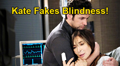 Days of Our Lives Spoilers: Kate Fakes Blindness for Revenge on Jake – Dr. Snyder In on Sneaky Plot