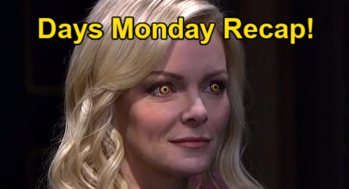 Days of Our Lives Spoilers: Monday, March 14 Recap – Belle’s Glowing Devil Eyes Alarm Marlena – Chanel Finds Johnny Unconscious