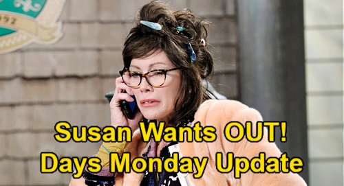 Days of Our Lives Spoilers: Monday, March 29 Update – Xander Reunites with Sarah – Susan Tells Kristen Time’s Up
