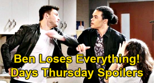 Days of Our Lives Spoilers: Thursday, April 15 – Ben Loses Ciara to Theo After Syringe Rescue - Jake Jealous as Gabi Moves On