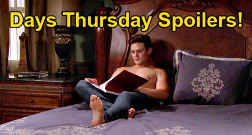 Days of Our Lives Spoilers: Thursday, September 16 – Will Gives Johnny Sami Script – Doug’s Mental Tests – Paulina Confesses