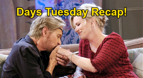 Days of Our Lives Spoilers: Tuesday, May 25 Recap – Sami Fears EJ’s Visit - Ben’s Necklace Clue – Jan & Claire Hit the Road