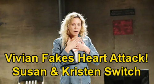 Days of Our Lives Spoilers: Vivian Fakes Heart Attack – Kristen & Susan Switch During Statesville Prison Chaos