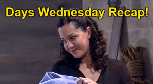 Days of Our Lives Spoilers: Wednesday, August 3 Recap – Jan Steals Baby, Kicks Evan Into Water – Gabi’s Confession Shocks Li