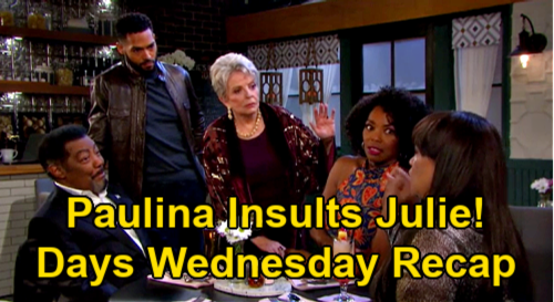 Days of Our Lives Spoilers: Wednesday, March 10 Recap – Paulina Steals Julie’s Thunder – Theo’s Breakup Confession