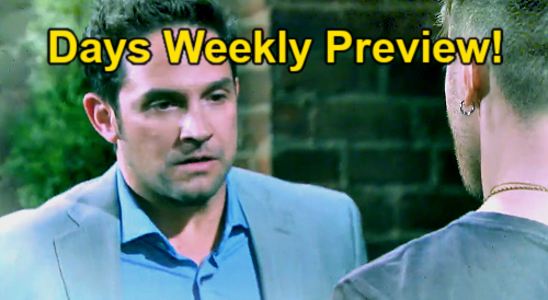 Days of Our Lives Spoilers: Week of July 25 Preview – Jake Shot in Fatal Mugging – Alex Kiriakis Necktie Killer Fake-Out