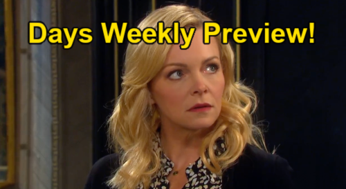 Days of Our Lives Spoilers: Week of June 27 Preview – Belle & EJ Sizzle After Sami’s Lucas Marriage Announcement