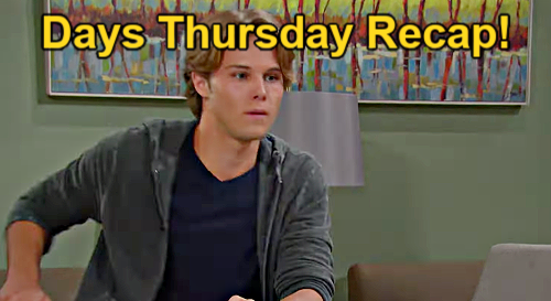 Days of Our Lives: Thursday, March 7 – Eric Suspects Holly’s Lie – Clyde Double-Crossed – Tate’s Message Fails