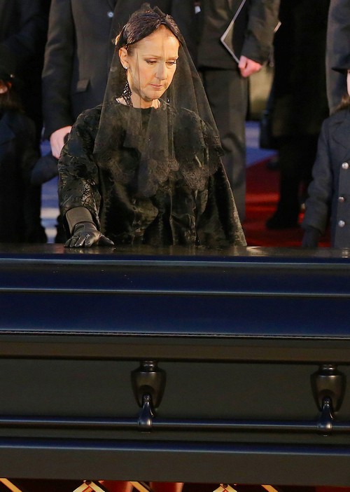 Funeral Service for Celine Dion's Husband Rene Angelil | Celeb Dirty ...