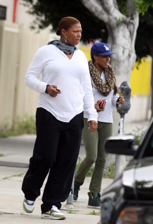 Exclusive... Queen Latifah and Jeanette Jenkins Hang Out in WeHo ...