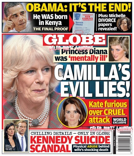 Globe: Kate Middleton Furious As Camilla Parker Bowles Calls Princess ...