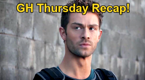 General Hospital Recap Thursday, April 18, Ava Hides Pill Lab Results, Sonny Blows Top Over Dex’s Cop Job