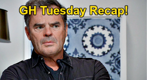 General Hospital Recap: Tuesday, August 8 – ‘Eddie’ Vanishes Over Mental Ward Threat – Sasha Panics Over Cody’s Visit