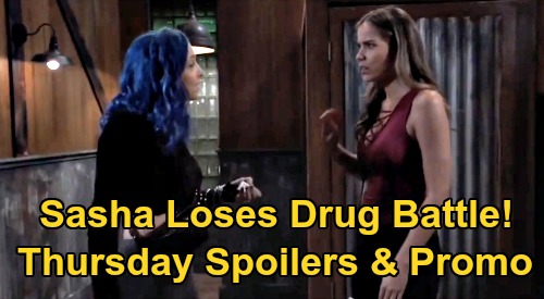 General Hospital Spoilers: Thursday, August 13 – Sasha Loses Drug Battle – Carly Pushes Jason to Compromise – Lulu Needs Sonny’s Help