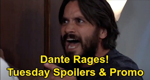General Hospital Spoilers: Tuesday, September 22 – Dante Rages Over Rescinded Offer – Maxie Grills Brando – Ava Confesses to Nina