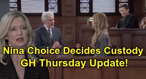 General Hospital Spoilers Update: Thursday, May 21 – Nina's Choice Decides Custody - Pregnancy News - Sasha Drugs Out