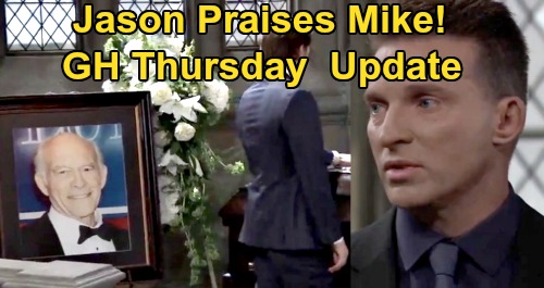 General Hospital Spoilers Update: Thursday, October 8 – Dante's First Day Home – Final Mike Goodbye, Jason Praises Brave Fighter