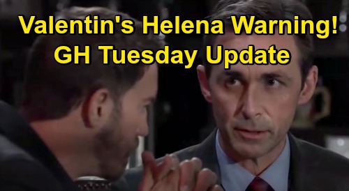 General Hospital Spoilers Update: Tuesday, November 3 – Valentin Warns Peter Off Helena – Portia Attacks Cyrus - Anna's Boat Trip