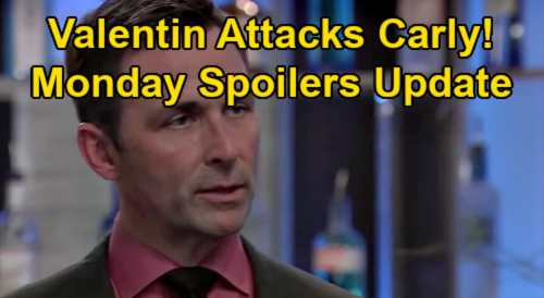 General Hospital Spoilers Update: Monday, February 1 – Valentin Attacks Carly, Mom Thief & Daughter Hider – Ava Grills Franco