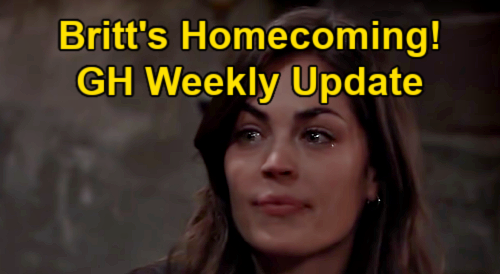 General Hospital Spoilers Update: Week of May 31 – Britt’s Homecoming – Curtis’ Scary Portia Phone Call – Bloody Peter Answers
