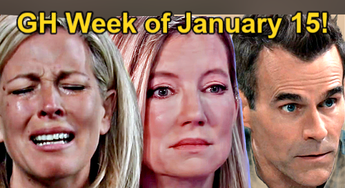 General Hospital Spoilers: Week of January 15 – Sonny Misses Nina – Carly & Drew Clash – Willow’s Marriage Repair