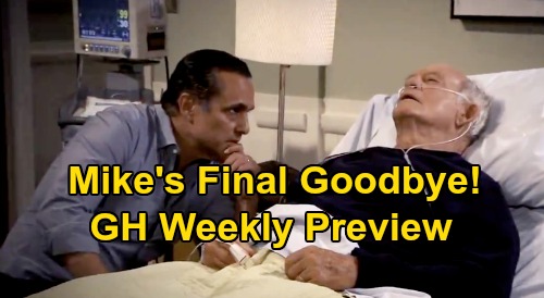 General Hospital Spoilers: Week of September 8 Preview – Sonny Stays by Dying Dad’s Side – Mike’s Family Gathers for Goodbye