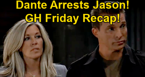 General Hospital Spoilers: Friday, May 28 Recap – Jason Arrested – Cyrus’ Gunshot Wound – Chloe Falls in Maxie’s Trap
