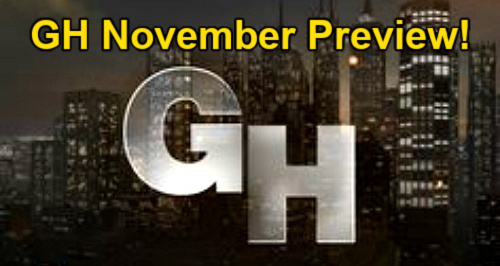 General Hospital Spoilers: November Preview – Suspicious Sonny & Carly, Baby Drama Erupts and Surprise PC Visitors