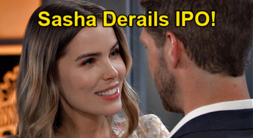 General Hospital Spoilers: Sasha On Drugs Derails IPO Launch – Tanks Deception Event & Puts Company at Risk?