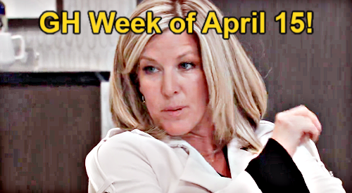General Hospital Spoilers: Week of April 15 - Carly Reacts to Jason’s Gift - Nina’s Scary Situation - Lucy Cleans Up a Mess
