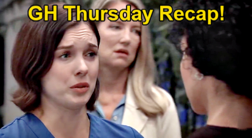 General Hospital Thursday, September 4 Recap: Drew Codes After Hemorrhaging, Nina Lies to Cops