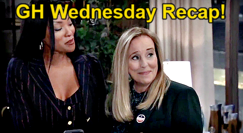 General Hospital Wednesday, November 19 Recap: Sidwell Shoots Dalton, Laura Wins Election, Josslyn’s Lab Scoop