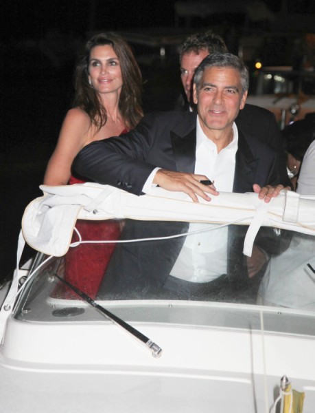 George Clooney, Stacy Keibler Swing With Cindy Crawford And Rande Gerber? 0109