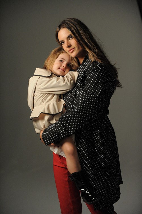 Alessandra Ambrosio & Daughter Anja For London Fog Spring 2013 Campaign ...