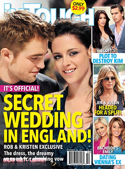 Secret Wedding In England For Kristen Stewart & Robert Pattinson (Photo)