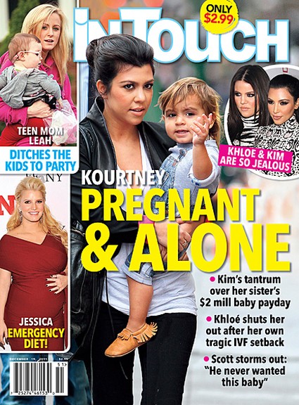 Kourtney Karadshian Is Abandoned and Alone Pregnant (Photo)