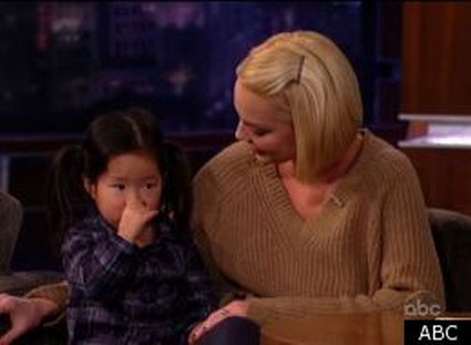 Katherine Heigl Introduces Daughter On Jimmy Kimmel (Video)