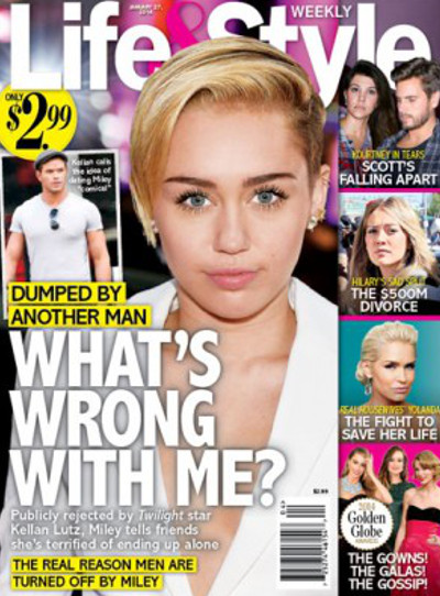 Miley Cyrus Dumped by Kellan Lutz and Demands to Know Why Men Can't Love Her! (PHOTO)