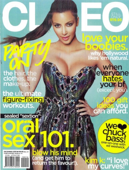 Kim Kardashian Is Cleo South Africa's December 2010 Cover Girl