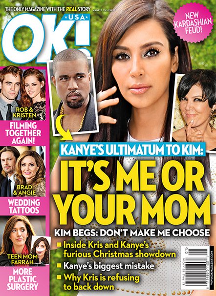 Kanye West Gives Kim Kardashian A Difficult Ultimatum: "It's Me or Your Mom!"