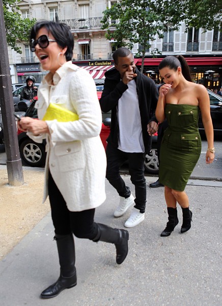 Kris Jenner And Kanye West Fighting Over Kim Kardashian's Baby Weight? 0221