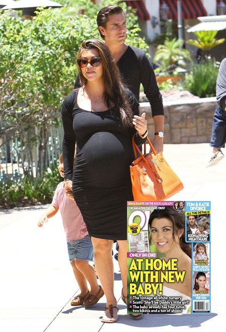 At Home With Kourtney Kardashian's New Baby (Photo)