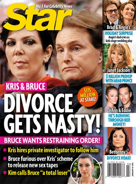 Kris Jenner, Bruce Jenner Divorce Gets Nasty - Bruce Wants Restraining Order