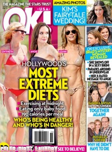 OK! Magazine: Hollywood's Extreme Diets From Angelina Jolie To Gwyneth Paltrow