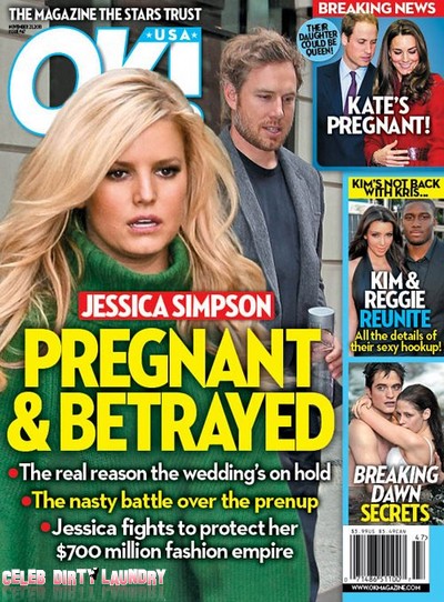 OK! Magazine: Jessica Simpson - Pregnant & Betrayed (Photo)