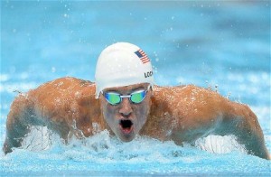 Swimming Phenom Ryan Lochte Goes for Second Gold Medal in Men's 200m Freestyle