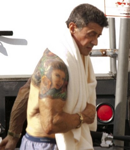 Steroid Junkie Sylvester Stallone On Tattoo Craze | Celeb Dirty Laundry