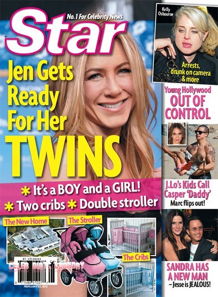 Jennifer Aniston Prepares For Twins - A Boy And A Girl! 