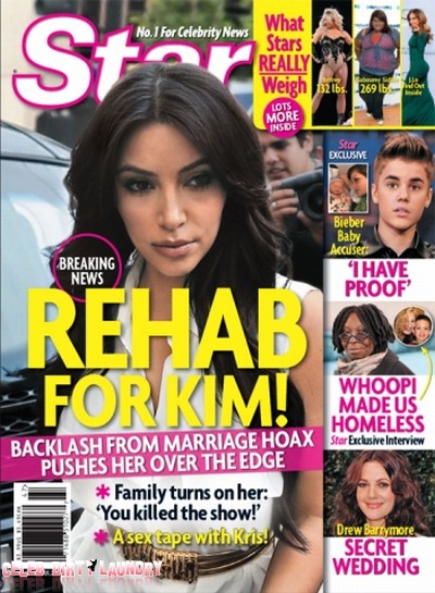 Star Magazine: Kim Kardashian's Marriage Hoax Pushes Her Into Rehab (Photo)