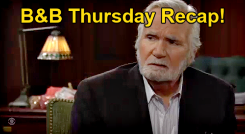 The Bold and the Beautiful Recap: Thursday, February 16 – Thomas Expects Full Douglas Access – Steffy Comforts Hope